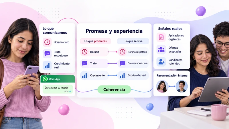 Marca empleadora: coherencia entre lo que se promete y lo que se vive, medida con señales reales