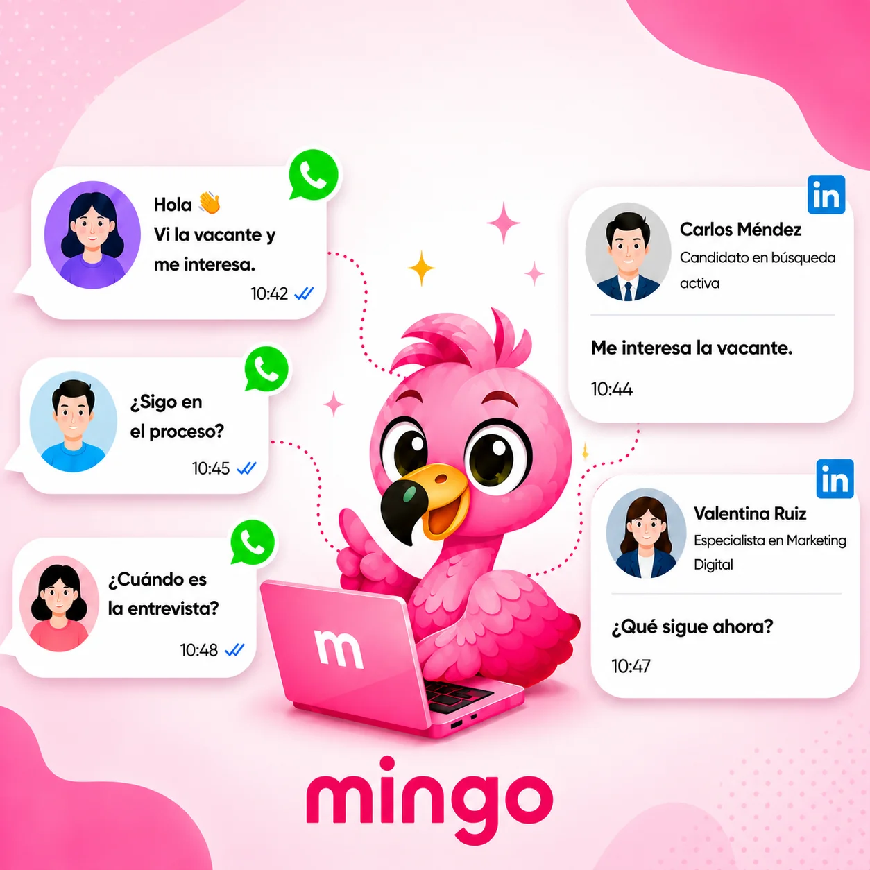 Software de selección de personal con perfiles comparables en Mingo